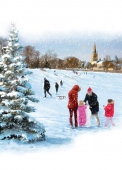 Christmas Cards Design ~ Fun in the Snow