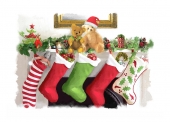 Christmas Cards Design ~ Stockings
