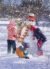 Christmas Cards Design ~ Building the Snowman